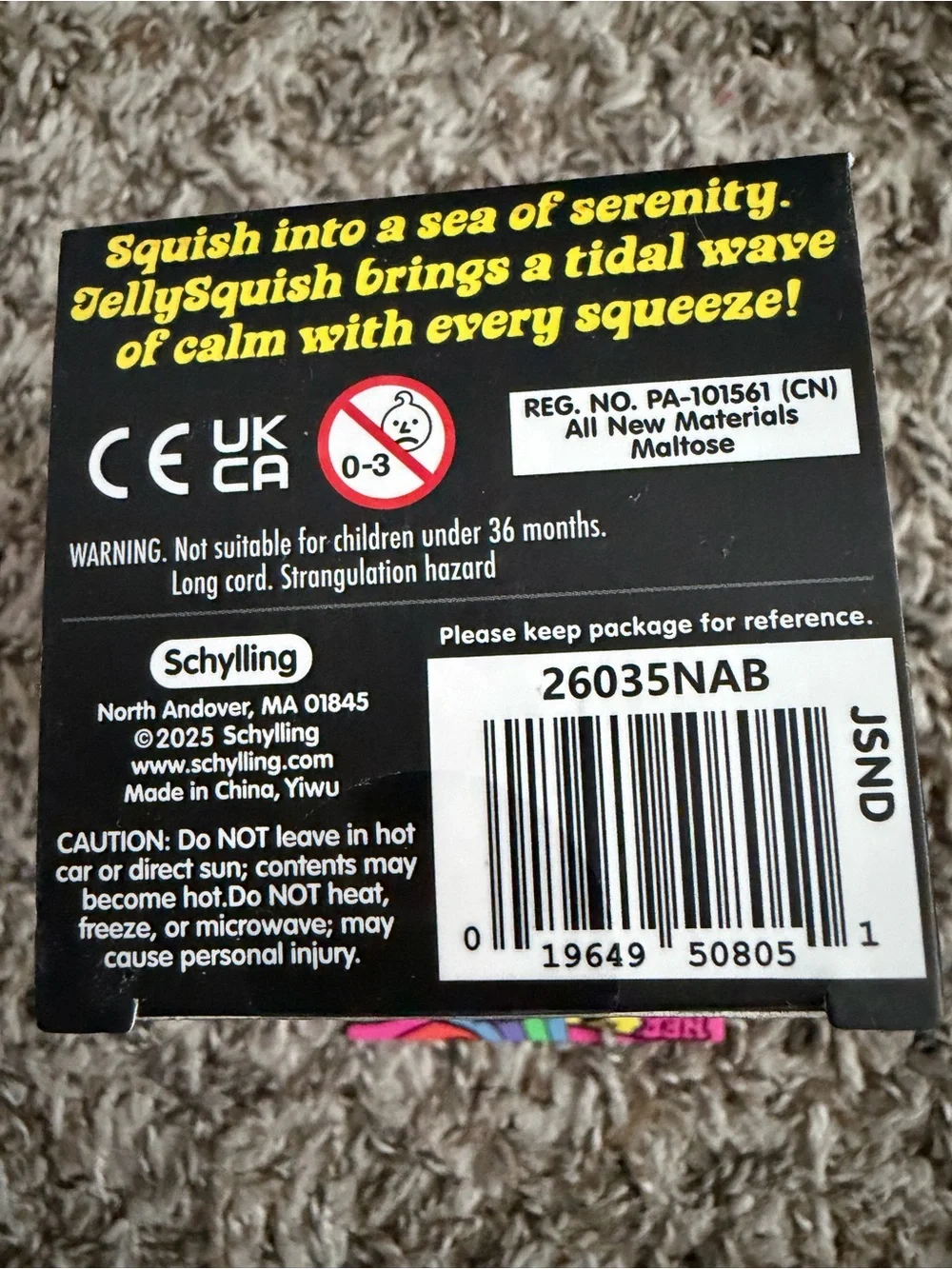 Nee Doh - Jelly Squish Blue Super Solid Squish Toy
